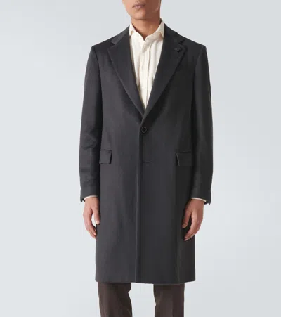 Shop Lardini Cashmere Coat In Blau