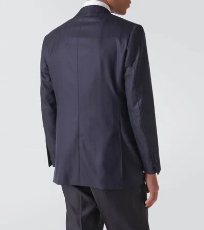Shop Thom Sweeney Wool Suit Jacket In Blau