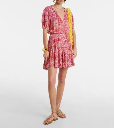Poupette St Barth Mini Dress Bona In Rot