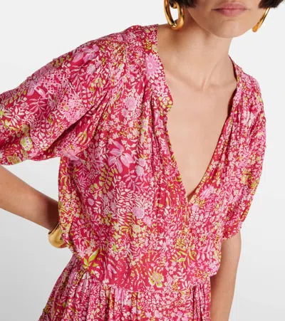 Poupette St Barth Mini Dress Bona In Rot