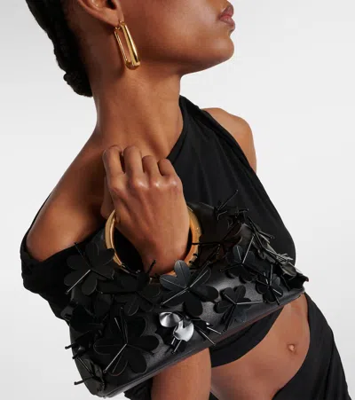 Jacquemus Tote Le Petit Calino Brode In Schwarz