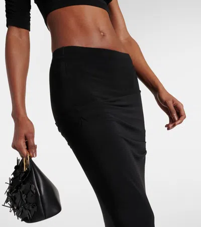 Jacquemus Maxirock La Jupe Drapeado Aus Jersey In Schwarz