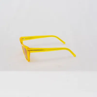 Pre-owned Saint Laurent Transparent Cat-eye Frame Sunglasses