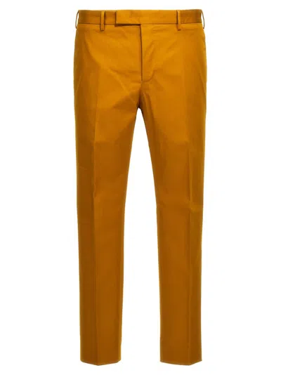 Shop Pt Torino Dieci Skinny Fit Pants In Yellow