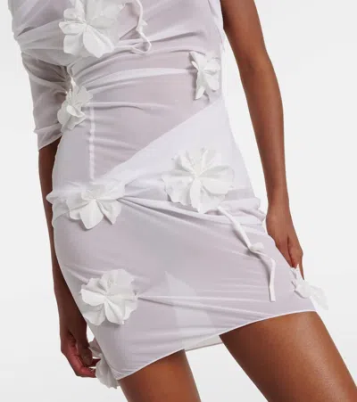 Jacquemus Minikleid La Mini Robe Bocciolo In Weiss