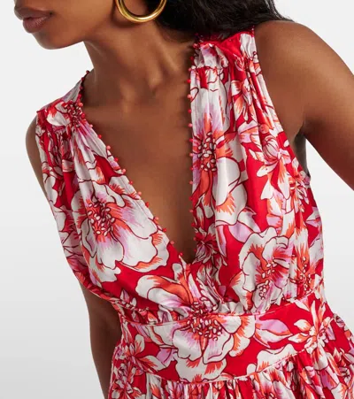 Poupette St Barth Bedrucktes Minikleid Bessie In Rot