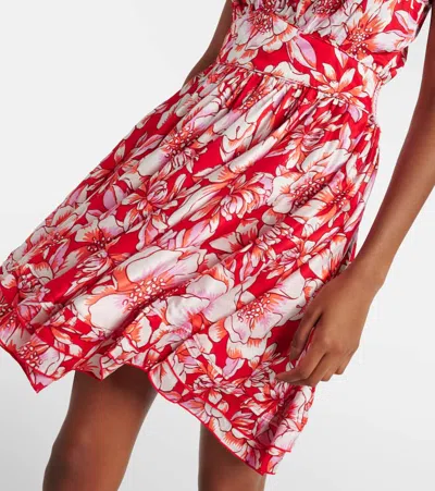 Poupette St Barth Bedrucktes Minikleid Bessie In Rot