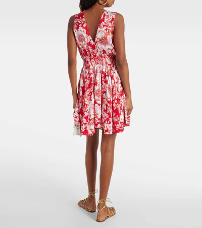 Poupette St Barth Bedrucktes Minikleid Bessie In Rot