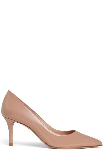 Shop Gianvito Rossi Pointed In Pink
