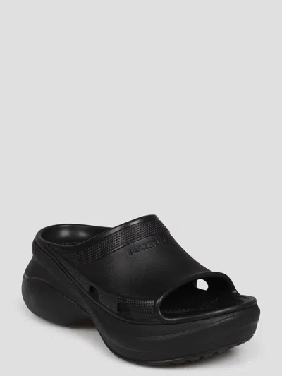Shop Balenciaga Pool Crocs Slide Sandal
