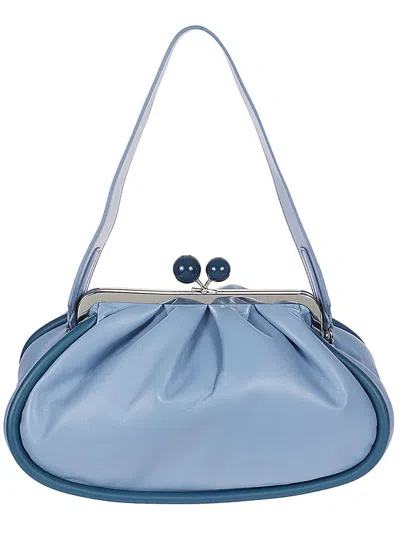 Shop Weekend Max Mara Medium Pasticcino Bag In Blue