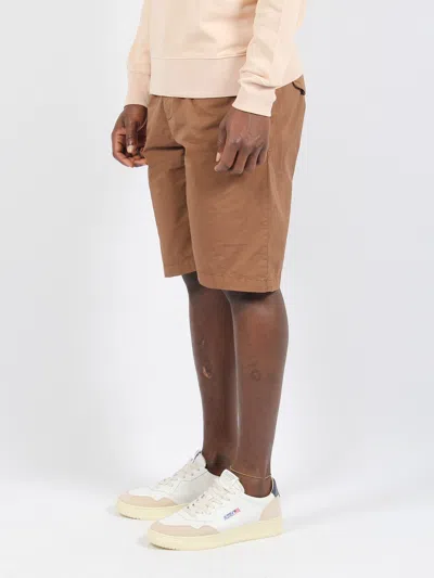 Shop White Sand Stretch Cotton Shorts