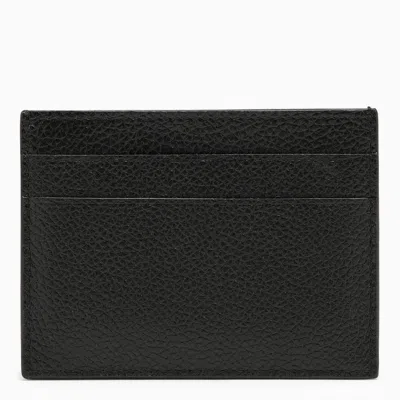 Shop Balenciaga Black Card Holder With Logo Print Men