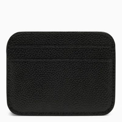 Shop Balenciaga Black Leather Card Holder With Logo Women