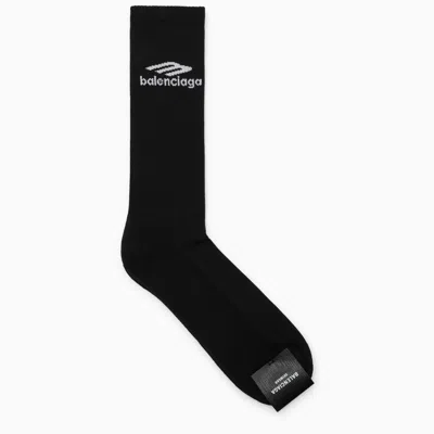 Shop Balenciaga Black Socks With Logo Men