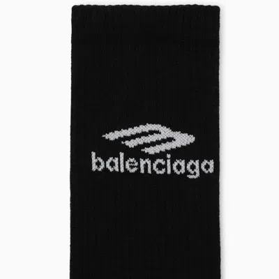 Shop Balenciaga Black Socks With Logo Men