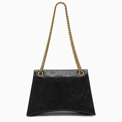 Shop Balenciaga Crush Medium Bag With Black Chain Women