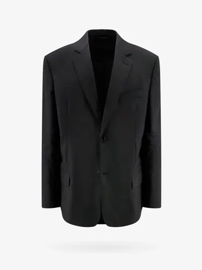 Shop Balenciaga Man Blazer Man Black Blazers E Vests