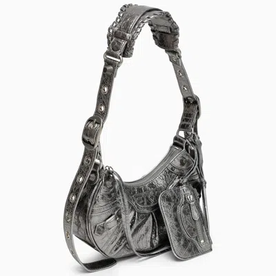 Shop Balenciaga Silver Le Cagole Xs Mini Bag Women