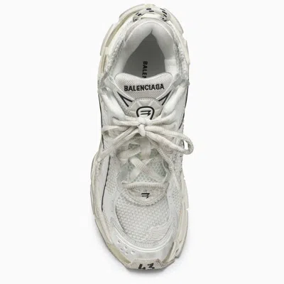 Shop Balenciaga White Runner Sneaker Men