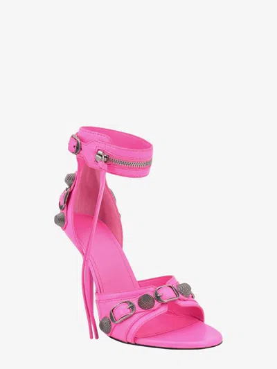 Shop Balenciaga Woman Cagole Woman Pink Sandals