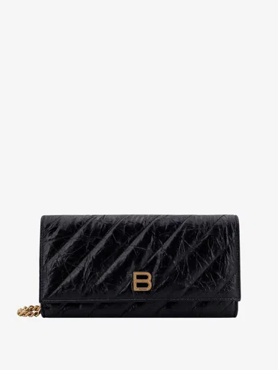 Shop Balenciaga Woman Crush Woman Black Wallets