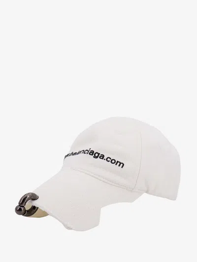 Shop Balenciaga Woman Hat Woman White Hats
