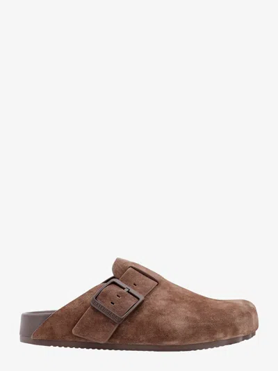 Shop Balenciaga Woman Mule Woman Brown Sandals