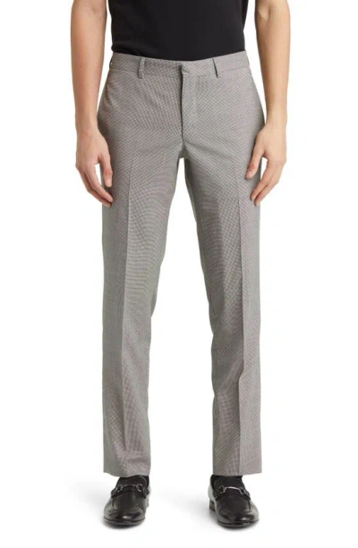Ted Baker Robbie Extra Slim Fit Houndstooth Wool Suit In Black/white