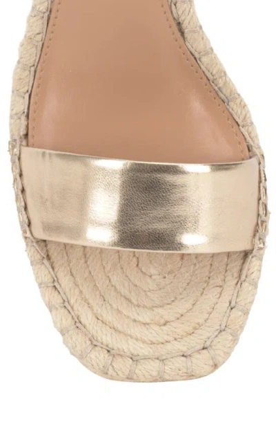 Shop Vince Camuto Meddrina Espadrille Wedge Sandal In Egyptian Gold