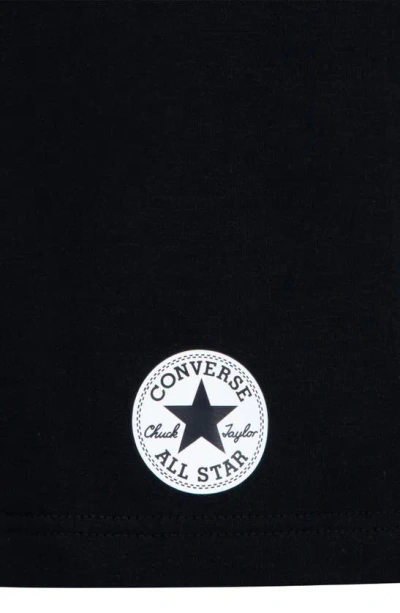 Shop Converse Kids' All Star Gfx Logo T-shirt & Shorts Set In Black/ Grey