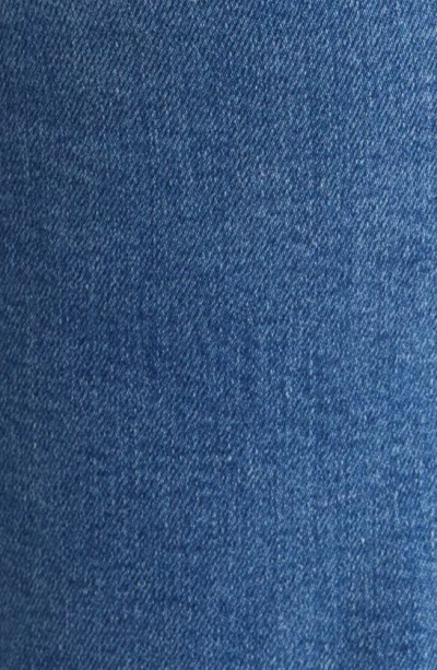 Good American Good Boy Twisted Slit Raw Hem Jeans In Indigo584