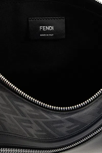 Shop Fendi Men ' Shadow Diagonal' Clutch In Black