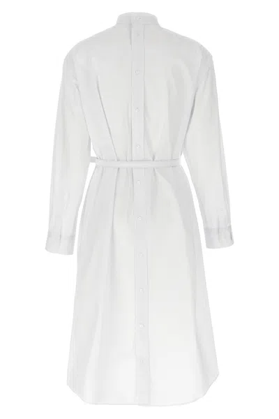 Shop Fendi Women 'ff' Shirt Dress In White