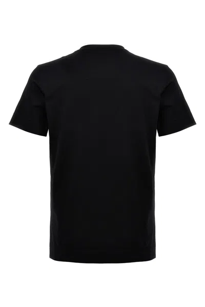 Shop Givenchy Men Embroidery Logo T-shirt In Black