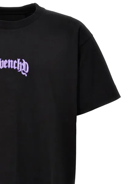 Shop Givenchy Men Logo Print T-shirt In Black