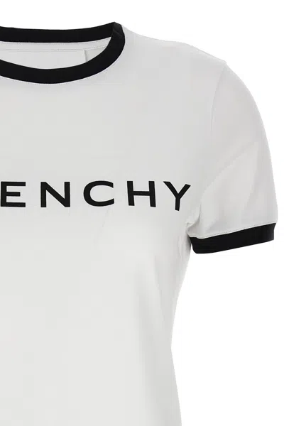Shop Givenchy Women Logo Print T-shirt In Multicolor