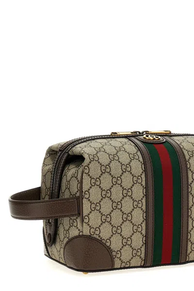 Shop Gucci Men ' Savoy' Wash Bag In Multicolor