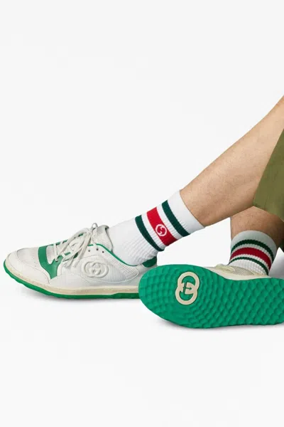 Shop Gucci Men 'mac80' Sneakers In Green