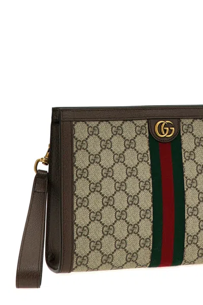 Shop Gucci Men 'ophidia Gg' Clutch In Multicolor