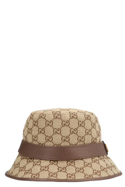 Shop Gucci Men ‘gg Supreme' Bucket Hat In Cream