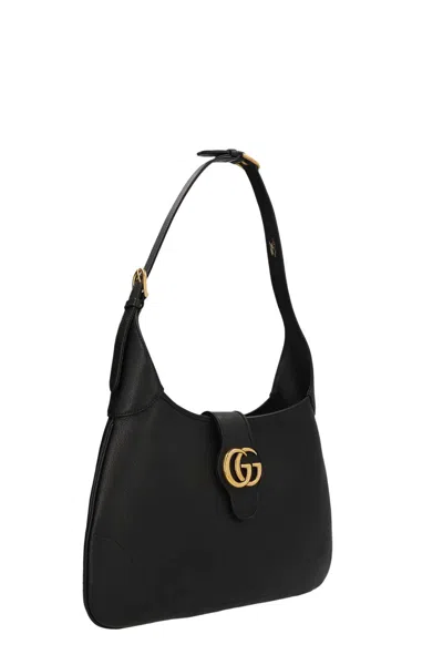 Shop Gucci Women 'aphrodite' Midi Bag In Black