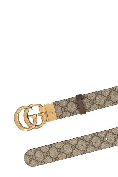Shop Gucci Women 'gg Marmont' Reversible Belt In Multicolor