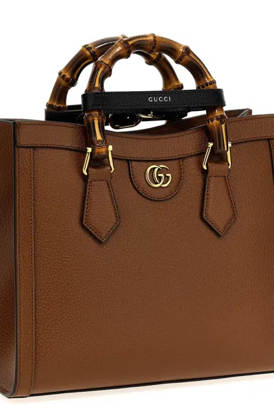 Shop Gucci Women ' Diana' Shopping Bag In Brown