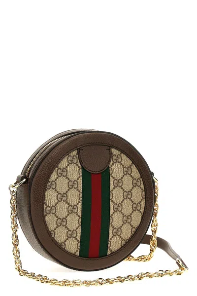 Shop Gucci Women 'ophidia' Crossbody Bag In Brown