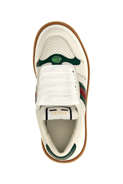 Shop Gucci Women 'screener' Sneakers In White