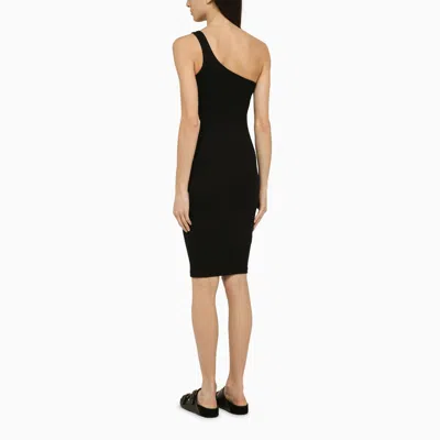 Shop Isabel Marant Black One-shoulder Cotton Dress Women