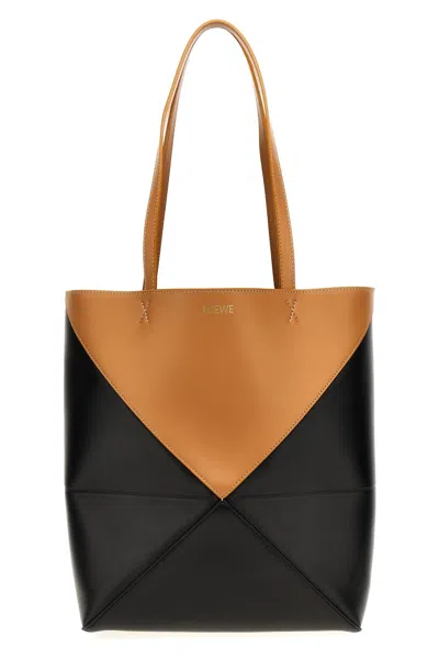 Shop Loewe Women 'puzzle Fold' Shopping Bag In Multicolor