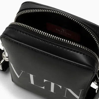 Shop Valentino Garavani Mini Black Leather Shoulder Bag Men