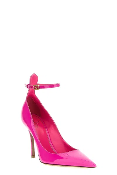 Shop Valentino Garavani Women 'tan-go' Pumps In Pink